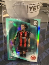 2025-26 Topps Chrome UEFA Arthur Theate Teal Refractor /199 Frankfurt #119