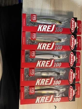 5 New Berkley Krej 100 Jerkbait - ASSORTED  FFS Optimized Hard Baits In 5 Colors