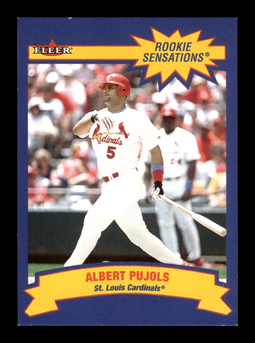 Fleer Albert Pujols Rookie Baseball Sports Trading Cards