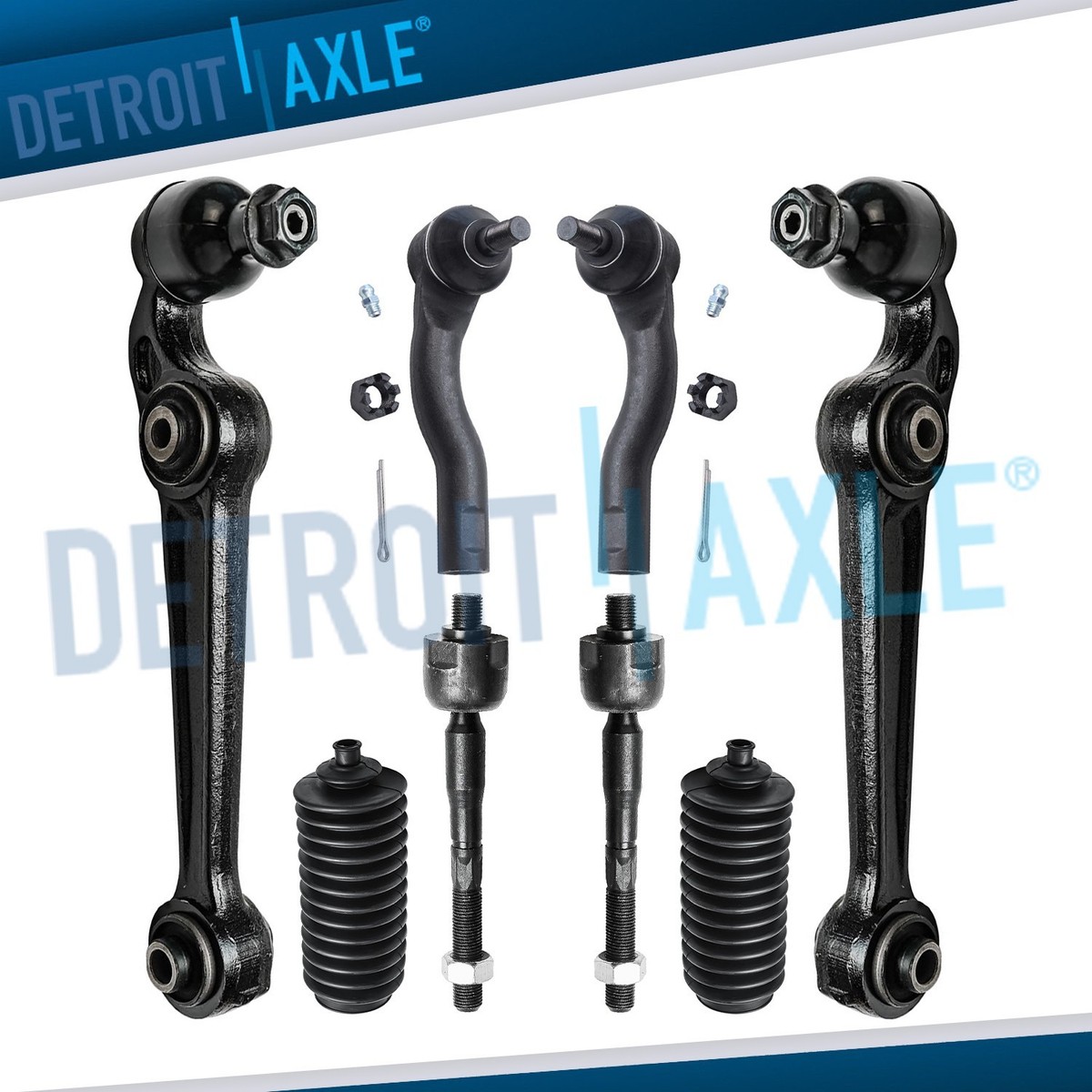 Detroit Axle - 6pc Front End Control Arms Kit for 07-12
