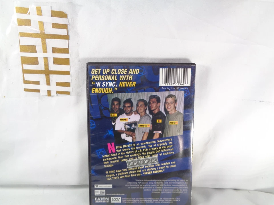 'N Sync Never Enough Unauthorized DVD Verry Good Nice Disc - Image 2 of 3