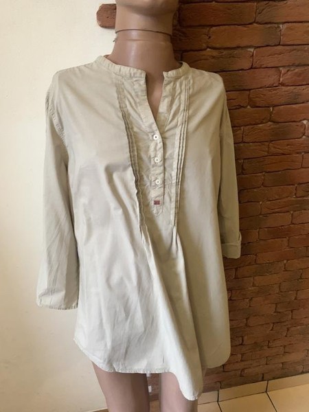 Men Napapijri Shirt Beige Cotton 44 / XXL / 52 #B6YD