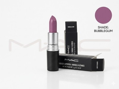 M.a.c Glaze Lippenstift Farbton Kaugummi, volle Größe, brandneu im Karton eingestellt