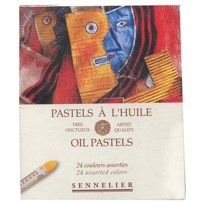 SENNELIER Oil French Pastel for Professional 24 Count (Pack of 1), Multicolor 