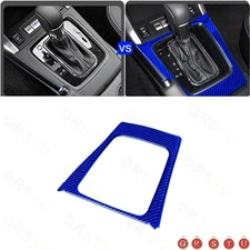 Blue Gearbox Panel Trim Interior Carbon Fiber Sticker For Subaru Forester 13-18