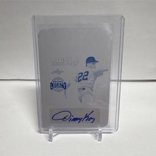2025 Leaf a Bronx Legacy Jimmy Key Autograph Printing Plate Cyan 1/1 Yankees
