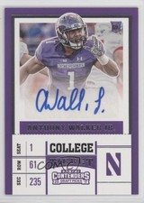 2017 Panini Contenders Draft Picks College Ticket Anthony Walker Jr Auto 1l2