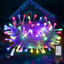 33FT 100LED Christmas Lights Plug in,Outdoor Indoor Connectable Fairy Lights ...