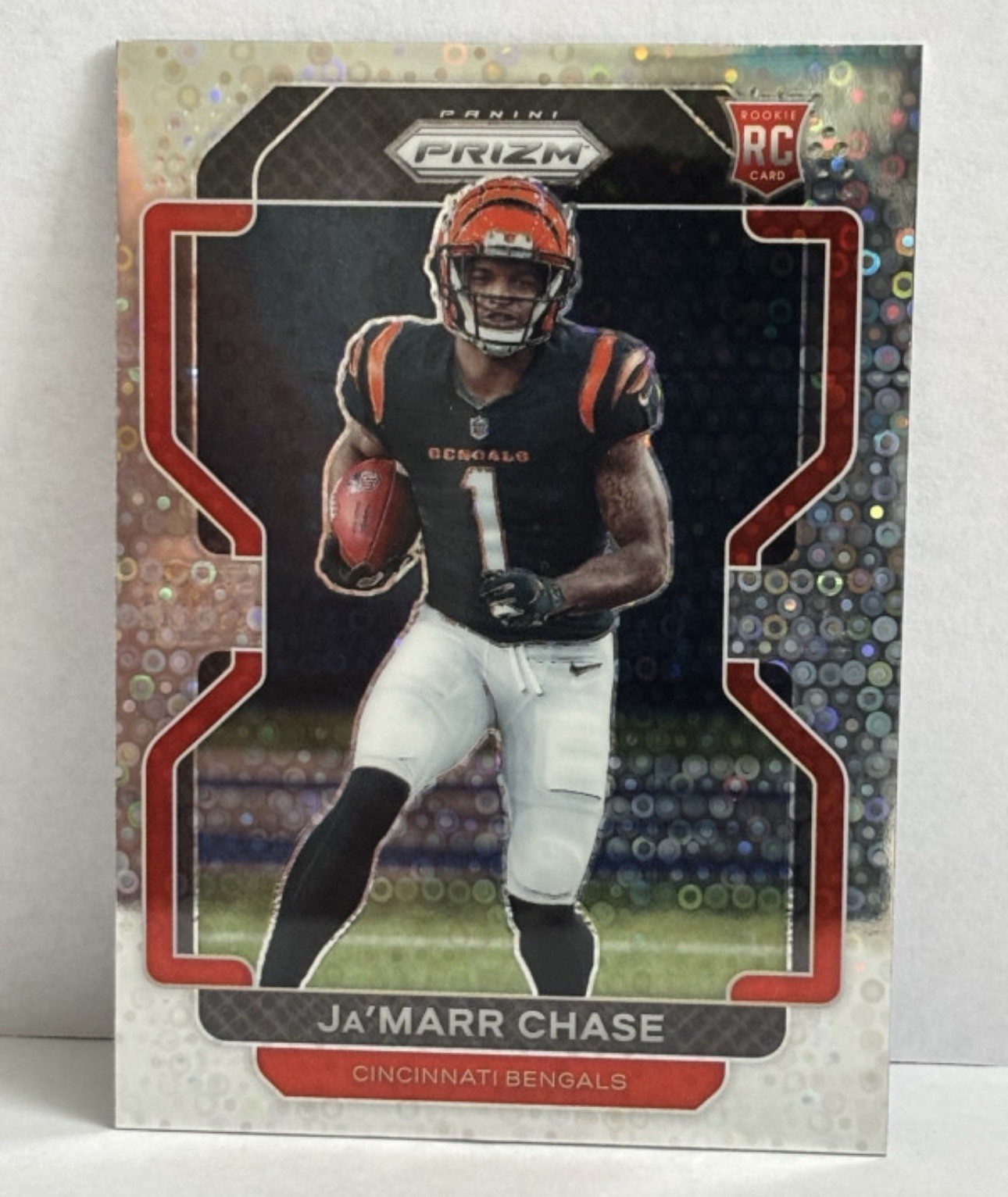 Ja'Marr Chase 2021 Prizm Rookie No Huddle Prizm #337 Rookie RC Bengals