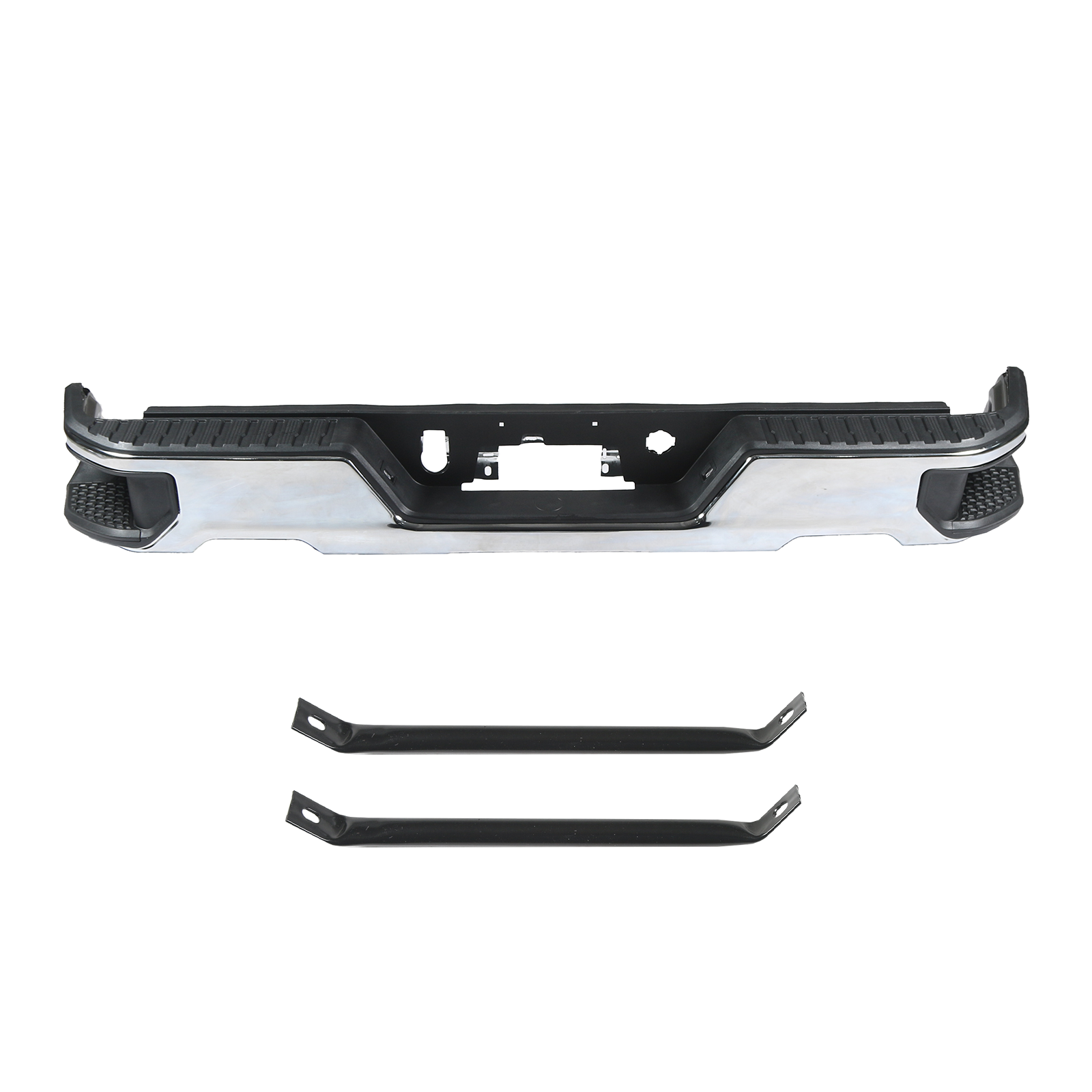 Fit For Chevy Silverado GMC Sierra 1500 2019-2023 Rear Bumper Assembly Chrome
