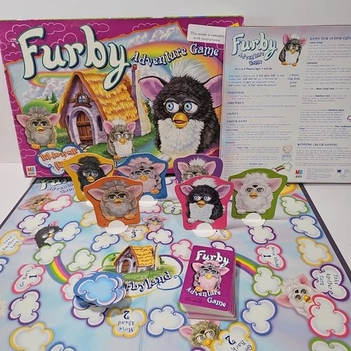 VTG Furby Adventure Game Milton Bradley 1999 Complete Great Condition