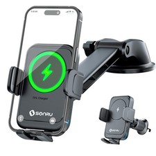 Car Phone Holder Wireless Charger, Qi 15W Wireless Car Charger Fast Charging ...