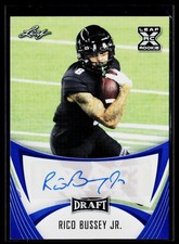 2021 Leaf Signature #BA-RBJ Rico Bussey Jr. Blue