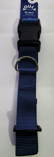 YOULY The Classic Navy Blue Dog Collar, Large
