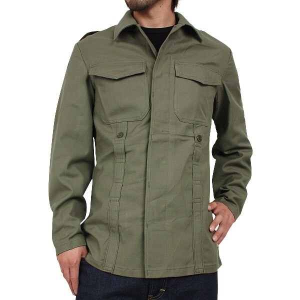 German army field moleskin shirt jacket fieldshirt olive