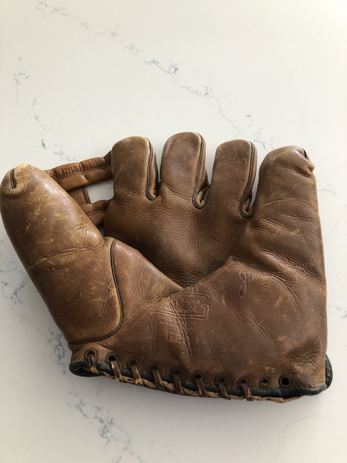 RHT 40's MacGregor Goldsmith Leather Split Finger Baseball Glove Jimmy Brown G20 eBay