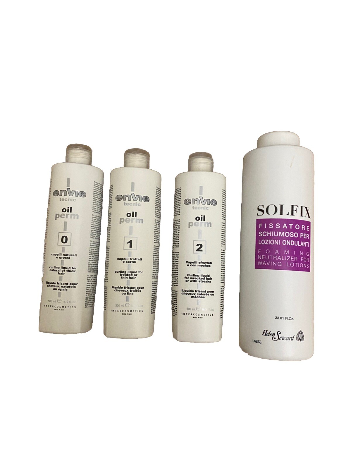 Lozione capelli Envie Tecnic Oil Perm kit 0 1 2 Permanente Arricciante Natural