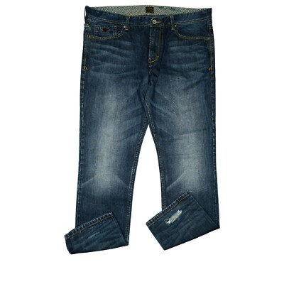 S.oliver Men's Jeans Trousers Slim Comfort Cotton 54 W38 L34 38/34 Used Blue