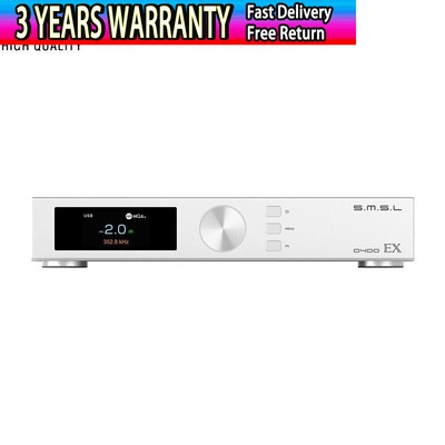 SMSL D400EX USB DAC Fully Balanced Hifi Audio Decoder Dual 