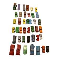 large lot of 60 vintage 1960's tootsie toys car trucks tankers camper dye cast