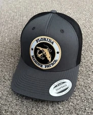 Florida Marine Patrol FMP Hat FWC Snapback Trucker Cap Handcrafted in Florida!