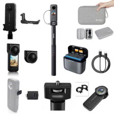 For Insta360 X2 Camera Lens Cap Case Cover Guard Protector Charger Accessories
