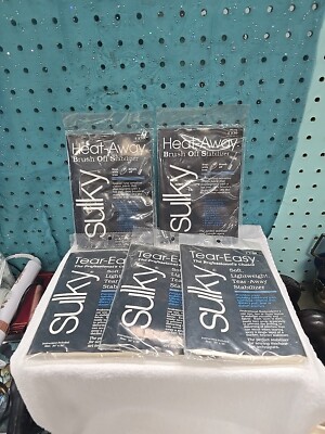 LOT 5 Sulky Stabilizers- 3 Tear-Away 20''x36'' & 2 Heat-Away Brush Off 15.5''x22''