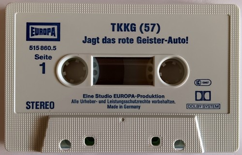 TKKG, Folge 57 - Jagt das rote Geister-Auto! (1988) Hörspiel-MC, gebraucht - Bild 3 von 4