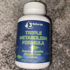 Naturals Triple Metabolism Formula Loose Weight, Boost Energy60Caps💯GENUINE G8$