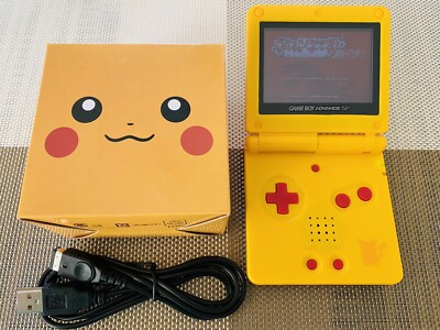 Nintendo Game Boy Advance SP ピカチュウ Nintendo Game Boy Advance GBA SP Custom Pikachu Yellow System AGS