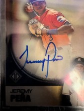 Marketplace image: 2023 Topps Transcendent Collection Icon Jeremy Pena Auto Superfractor True 1/1
