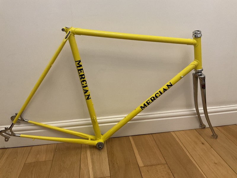 Vintage Mercian King Of Mercia Reynolds 531 Bike Frame & Chromed Fork 58cm