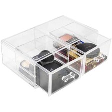 Stackable Cosmetic Organizer 12" Wide - 2 Column Drawer Large 