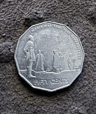 2005 Australian 50 Cent Coin - World War 1939 - 1945 Remembrance for ...
