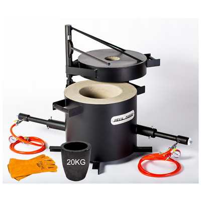 FB3H 20KG GAS METAL MELTING FURNACE Propane Forge Copper +Crucible PREMIUM USA