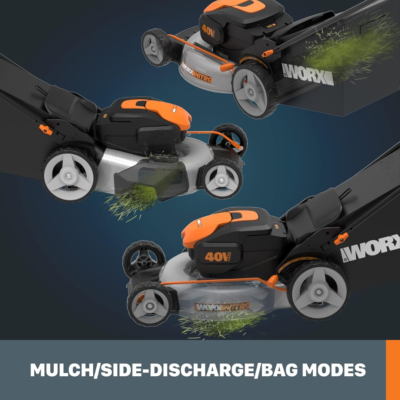 Brushless Motor Worx 40v Cordless Lawn The Worx Lawn Mower Worx 40V  Cordless Brushless Push Mower 37cm – Heavins