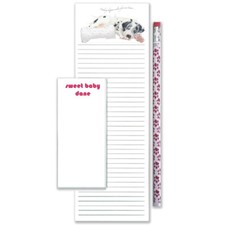 Great Dane Sweet Baby Dane Dog To Do List Magnetic Shopping Pad Notepad & Pencil