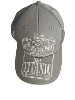 李 R.M.S. Titanic 1912 Embroidered Baseball Cap Gray - Strap back Hat