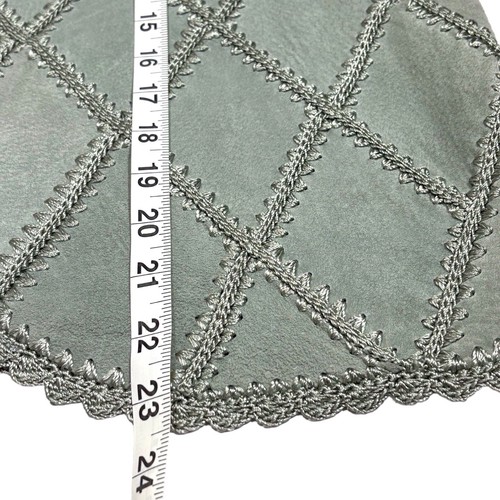 Double D Ranch Crochet Tunic & Suede Patchwork Vest Womens Large Sage Green - Picture 15 of 15