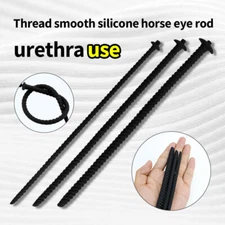 Men Silicone Penis Urethral Stretcher Sounding Dilator Plug Enhancer BDSM New