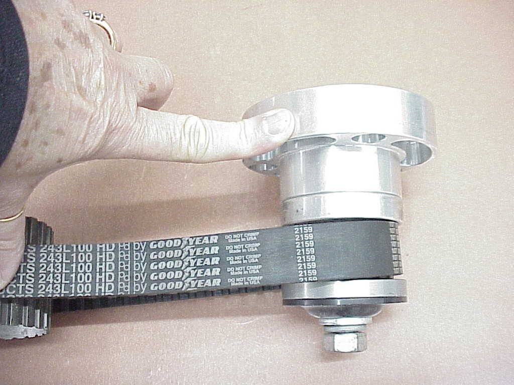 CV Products Billet Aluminum Gilmer Pulleys & Lower Drive Hub SB Chevy