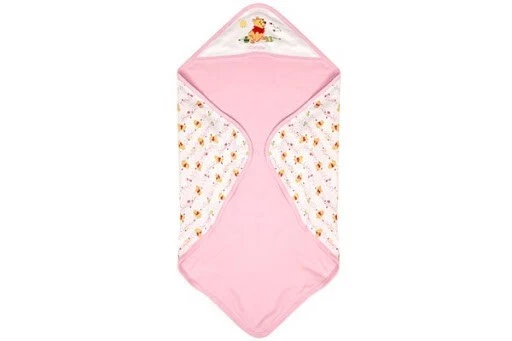 MANTA BEBÉ CON CAPUCHA REVERSIBLE BORDADA DISNEY WINNIE THE POOH NUEVA Foto 4 de 4