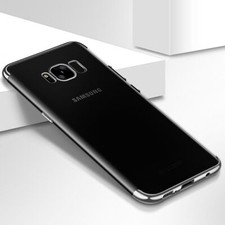 Phone Case Protection For Samsung Galaxy S7 Edge Transparent Silver