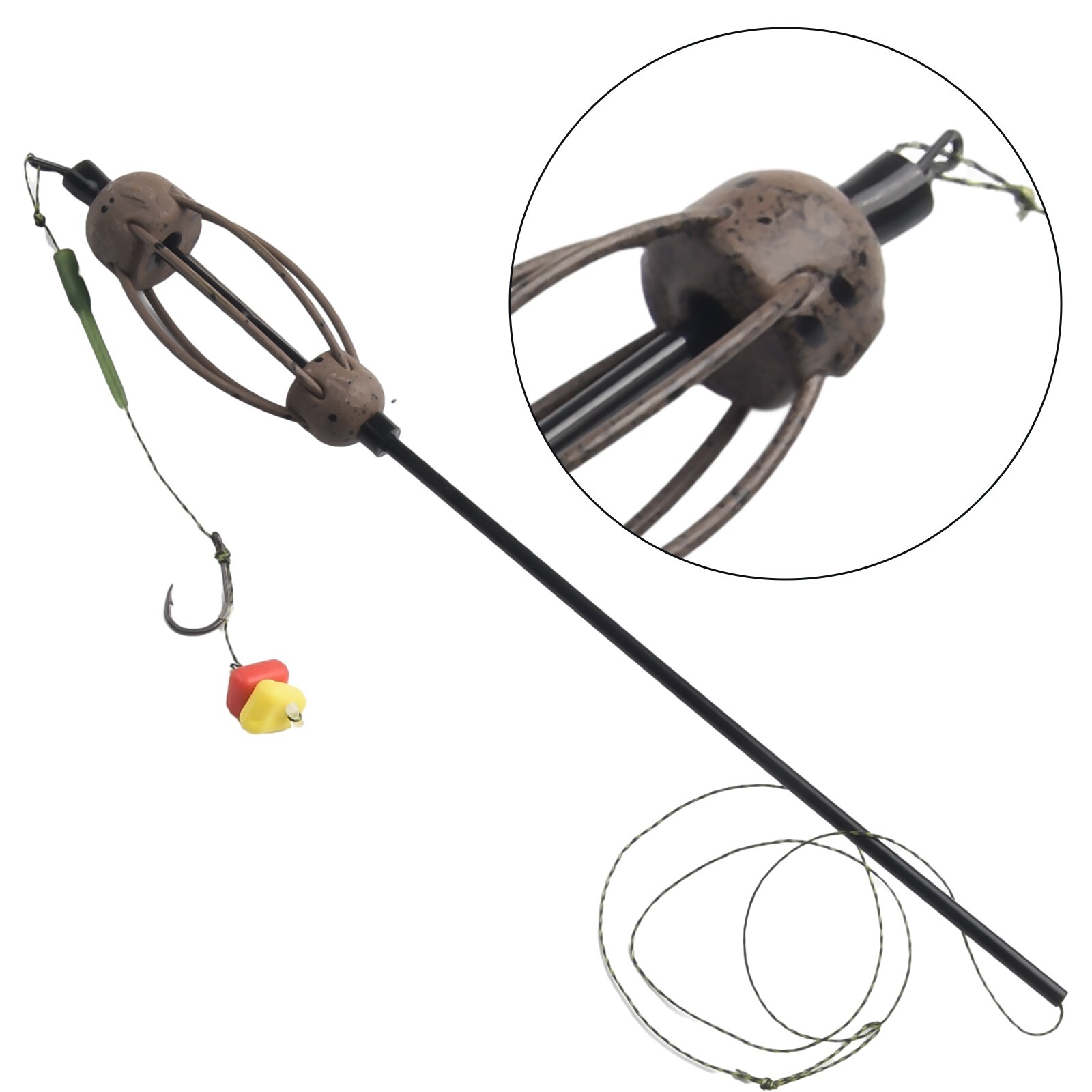 Lightweight and Easy to Use Carp Fishing Feeder Bait Cage with Sinkers eBay