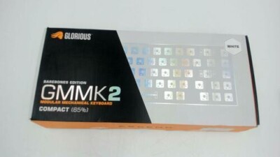GLORIOUS GMMK 2 Gaming Barebones Keyboard - 65% - Hot Swappable TKL DIY, White