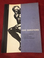 1200 Questions For Men And Woman Business 1960 