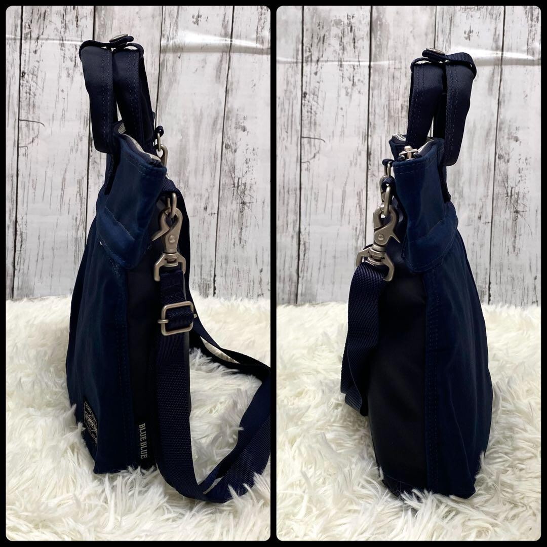 【Porter BLUE BLUE】　トートバッグ　ネイビー Porter Blue blue tote shoulder bag 2way denim Navy Made in