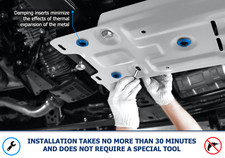 Premium 2mm tiefgepresst Stahl Differential Unterfahrschutz DACIA Duster MY2018-