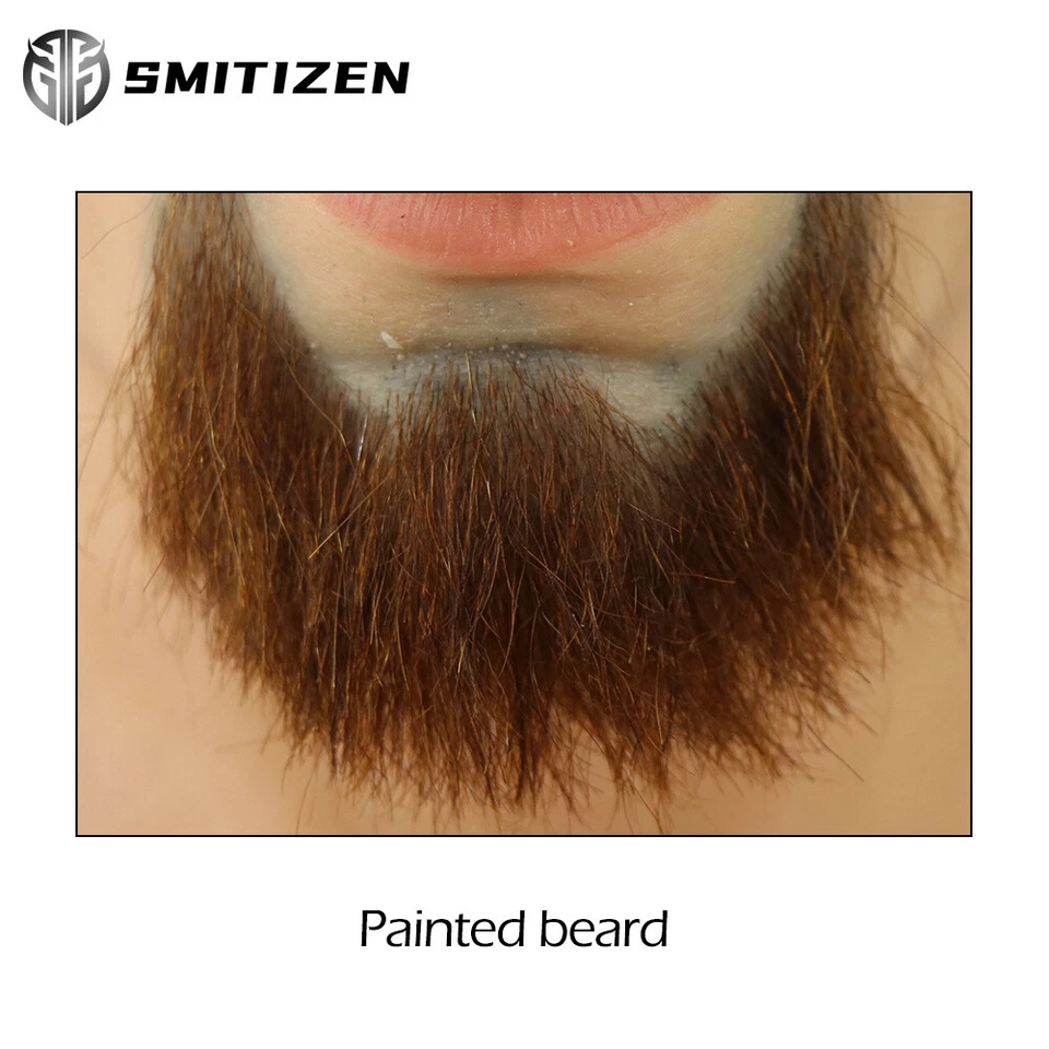 Máscara realista de silicona SMITIZEN para hombres con barba utilería para disfraces Foto 4 de 4