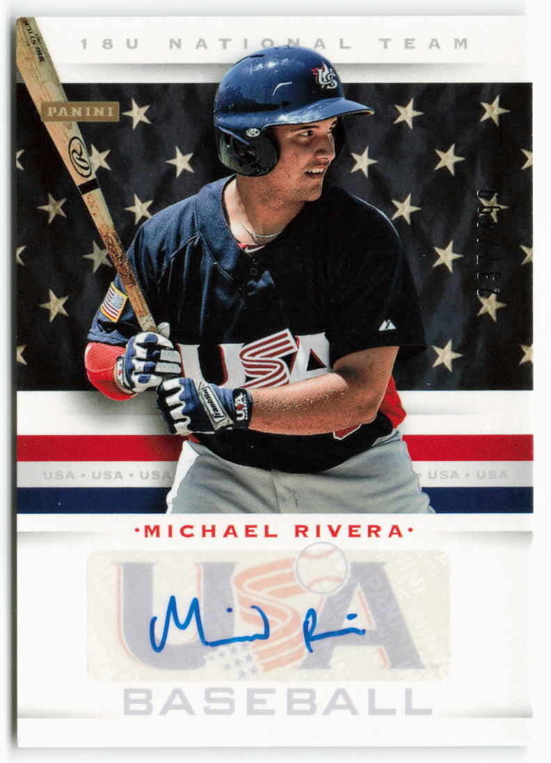 2013 Michael Rivera Panini USA Rookie Auto 237/499